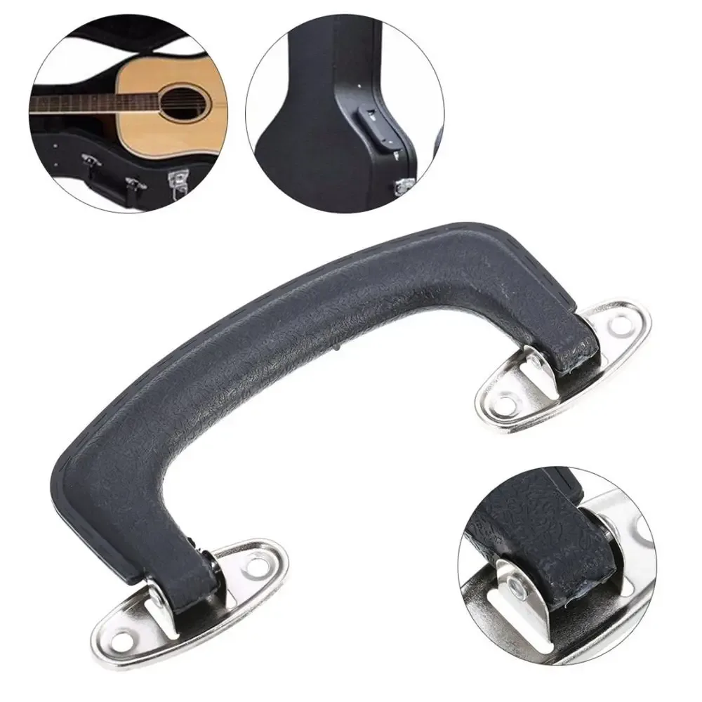 poignée de transport en plastique noir, 152mm, pour étui de guitare, valise de remplacement, poignée de bagage, accessoires de sac