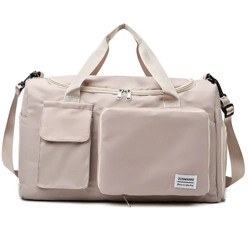 sac de voyage à main de grande capacité pour femmes, sacs de sport de nuit avec compartiment à chaussures, sacs de sport et de fitness pour femmes, 2024