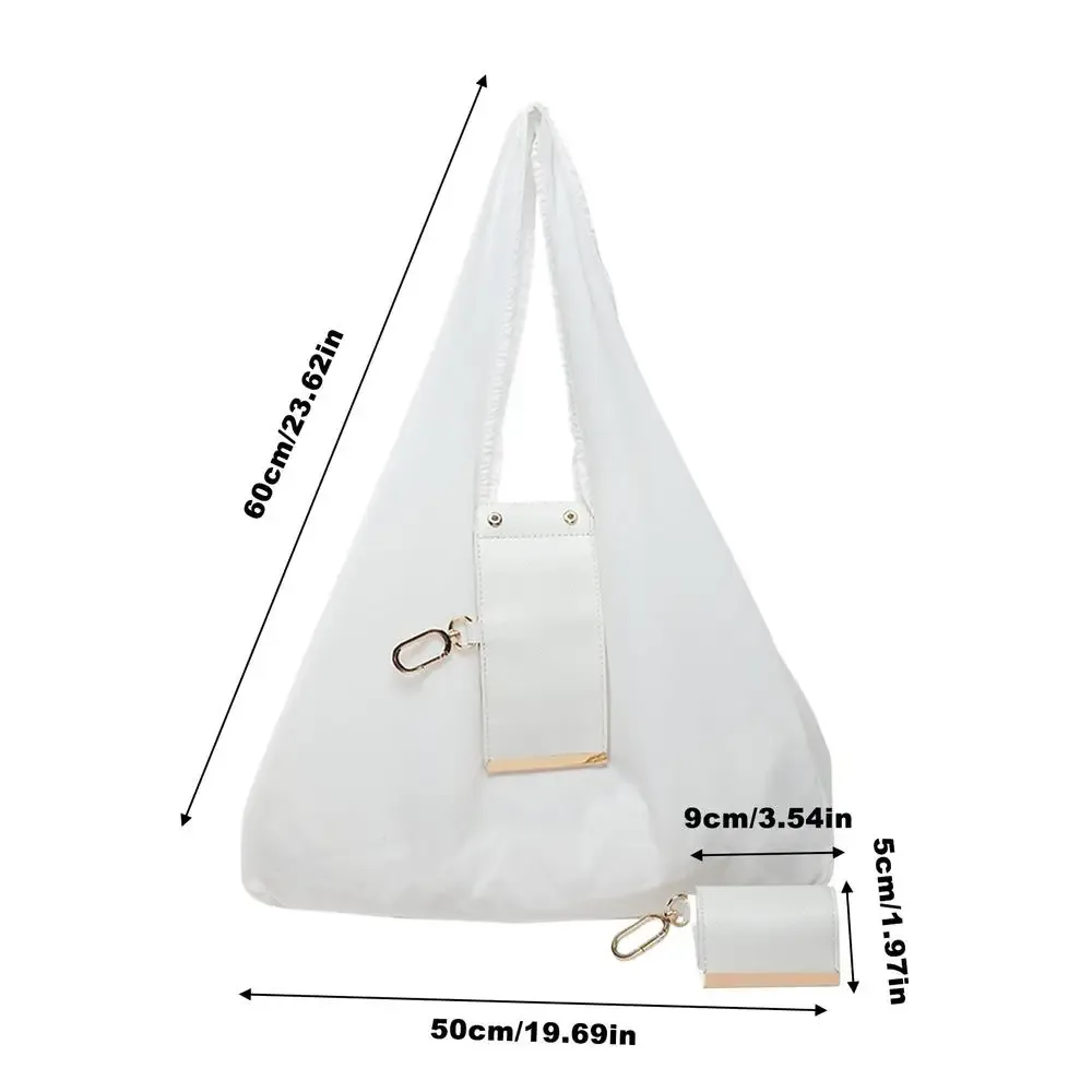 sac de courses pliable, sac fourre-tout réutilisable, mini sac extensible, léger, écologique, porte-clés, sac réutilisable de grande capacité