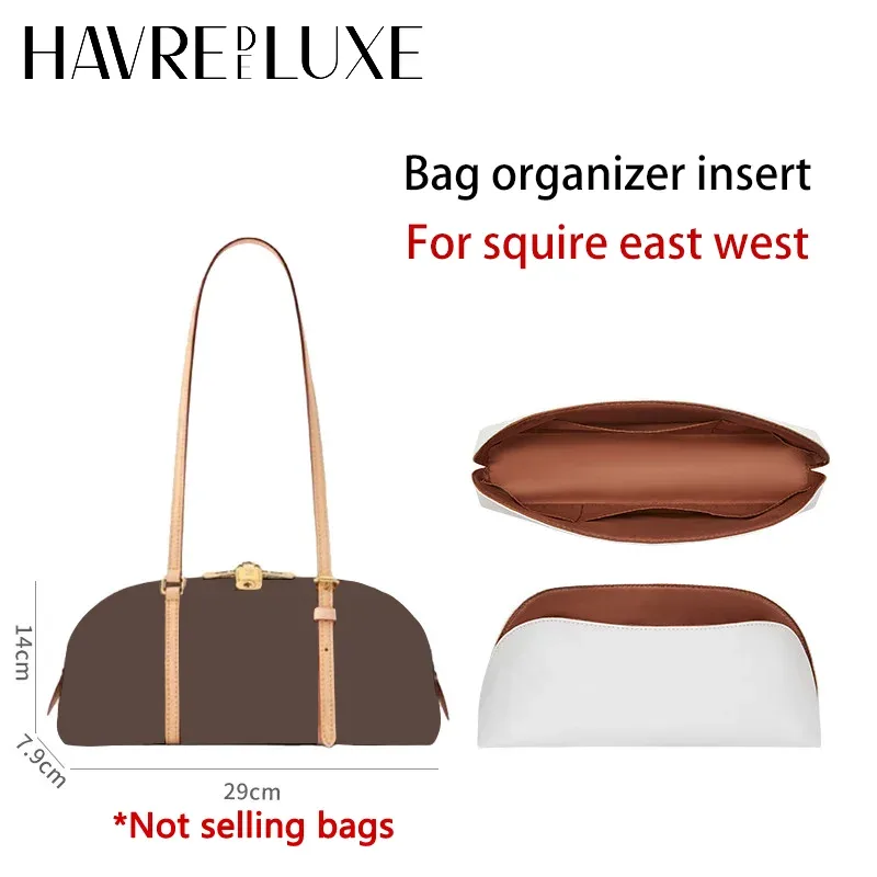 organisateur de sac pour squire east west, accessoires de sac durables et légers en papier dupont, imperméables et modifiables