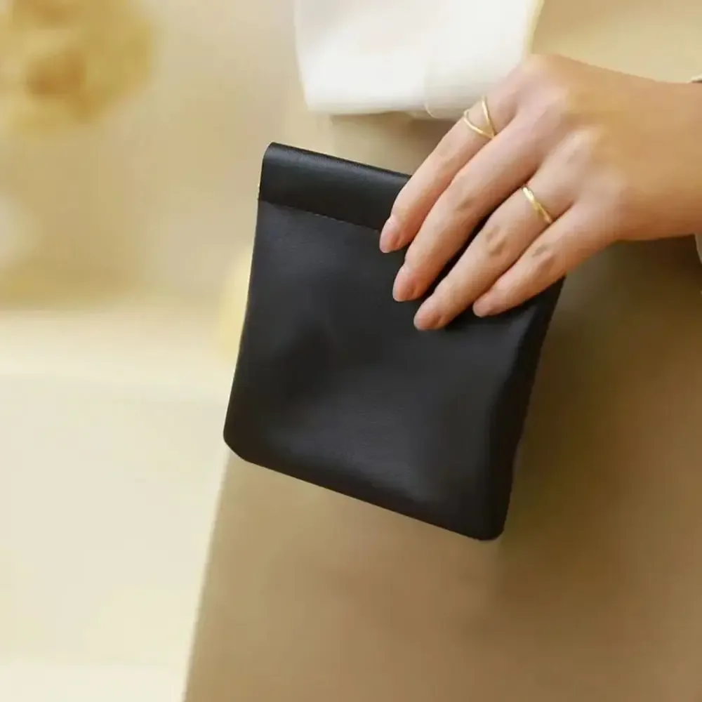 sac de maquillage simple pour rouge à lèvres, mini sac à main portable pour bijoux, sac de rangement de voyage
