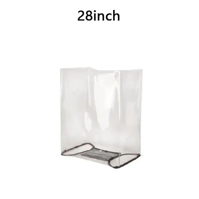 1 housse de protection transparente en pvc pour bagages, protection universelle anti-poussière et anti-rayures pour valises de 20 à 28 pouces