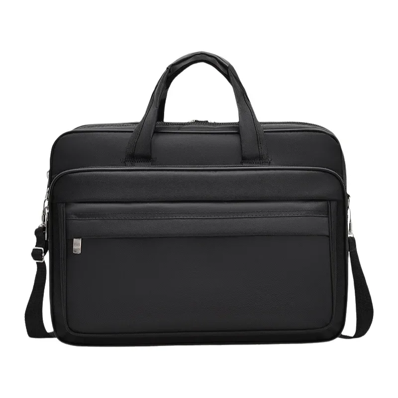 sac à main pour homme en tissu oxford grande capacité, sac d'affaires portable, imperméable, résistant à l'usure, sac à bandoulière pour ordinateur portable pour les affaires