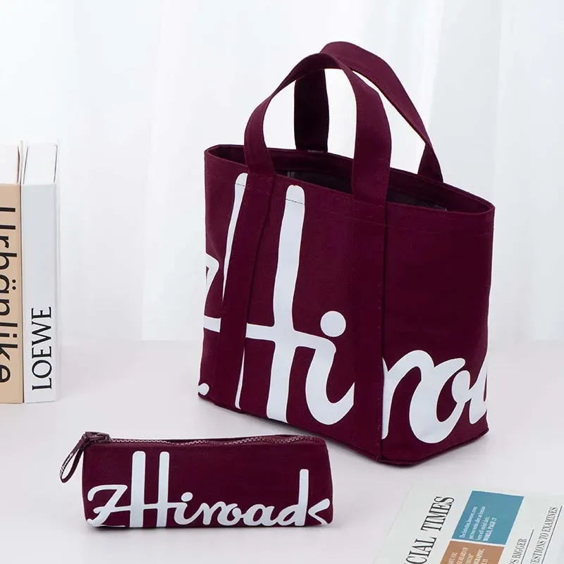 sac fourre-tout tendance en toile de coton, sac à main seau, collection promotionnelle