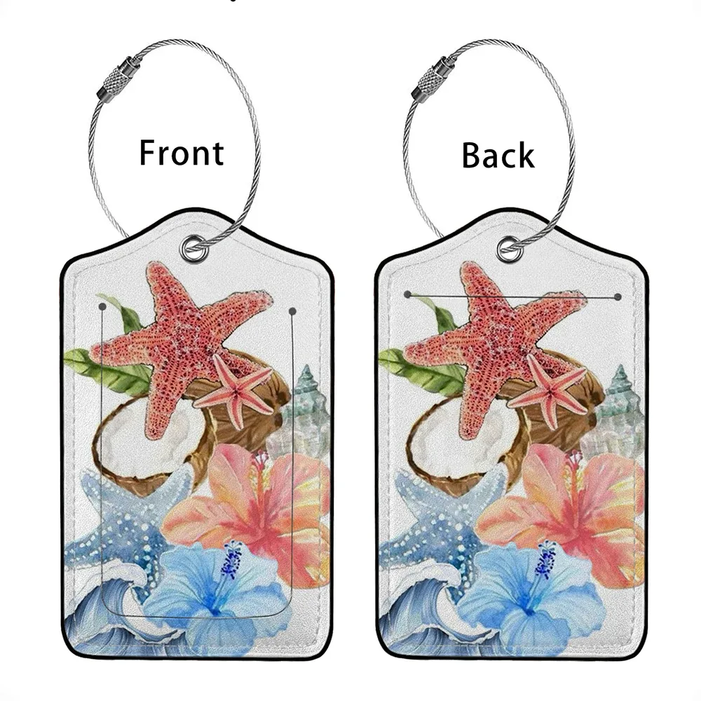 offre spéciale animaux mignons en cuir étiquette de bagage d'affaires étiquette d'adresse de valise étiquette de valise d'embarquement étiquette nom id adresse clip