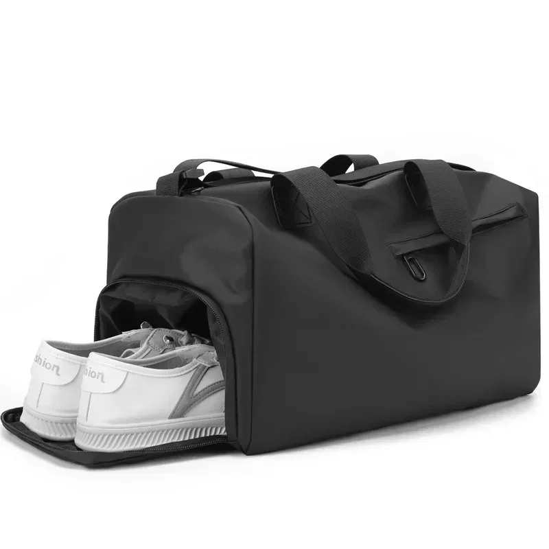 sacs de voyage oxford de grande capacité à fermeture éclair, sacs de fitness solides en tissu épais, bagages étanches de grande capacité, sacs de sport