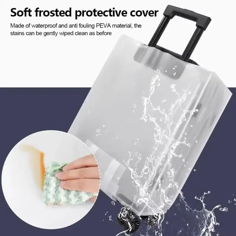 nouvelle housse de protection pour bagages portable de haute qualité, givrée, imperméable, anti-poussière, durable, pour valise