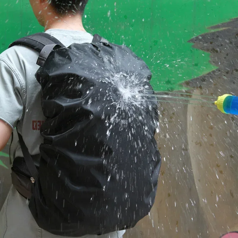 juste imperméable noire pour sac à dos, idéale pour la randonnée, le camping, les voyages, le cyclisme, les activités en plein air
