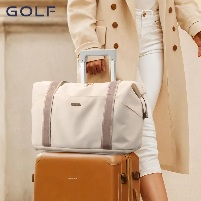 golf sac de voyage extensible pour femme, sac à main de sport décontracté à plusieurs compartiments, sac de sport léger en tissu oxford