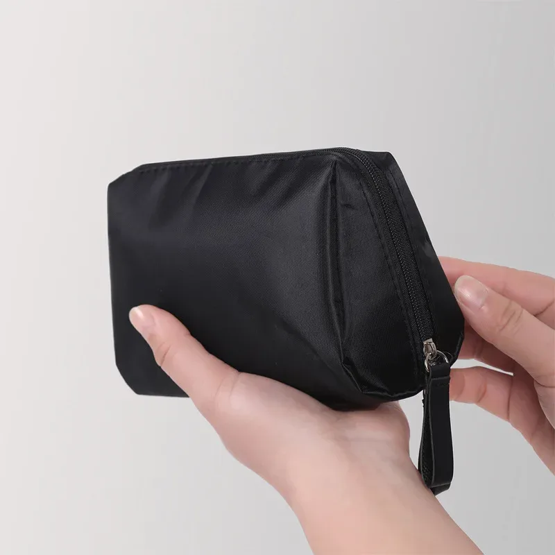 sac de maquillage portable pour femmes, 1 pièce, sac à cosmétiques, pochette pour pièces de monnaie, sac de rangement, mini sac de rouge à lèvres, petit sac de toilette, étui de rangement