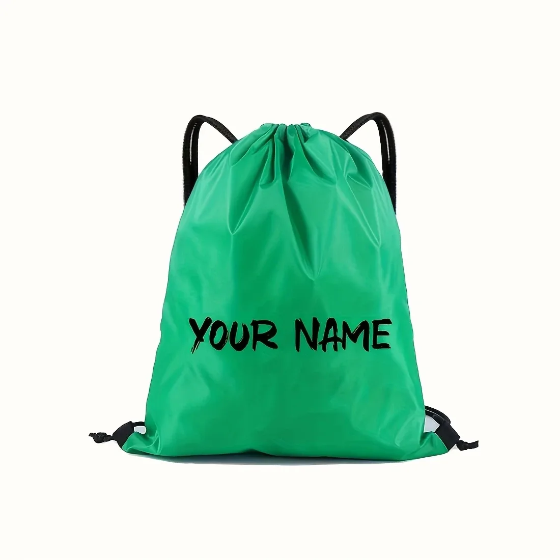 sac à dos à cordon personnalisable - nom/texte personnalisé créatif, sac de rangement à cordon durable, disponible en différentes couleurs