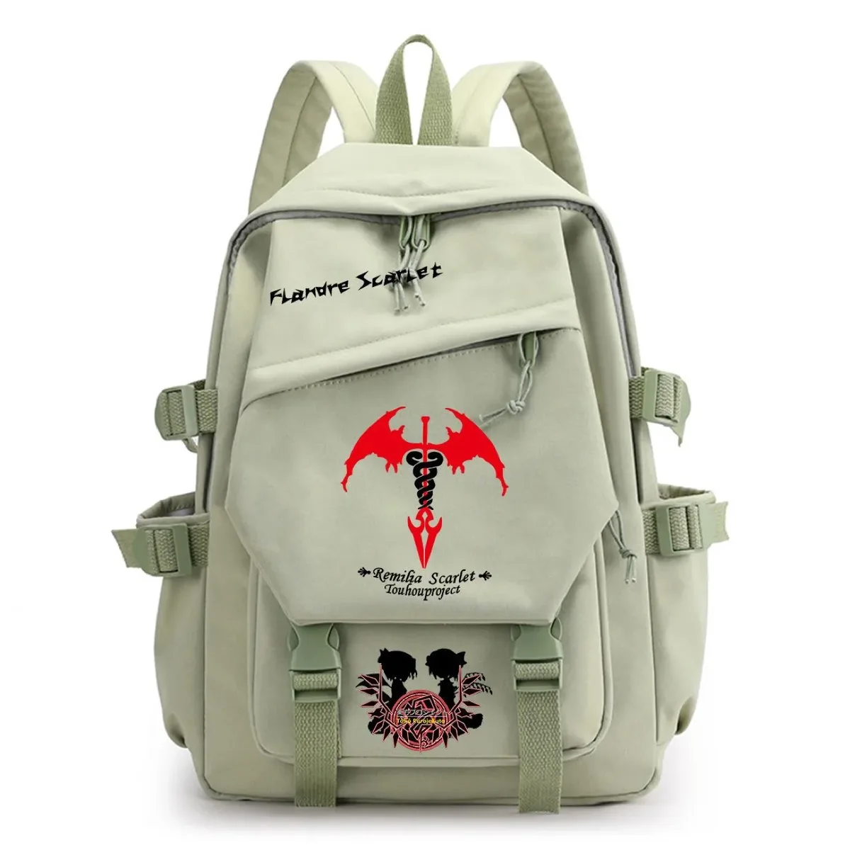 sac à dos touhou project sac à dos de voyage de grande capacité pour étudiants, imprimé dessin animé hakurei reimu kirisame marisa