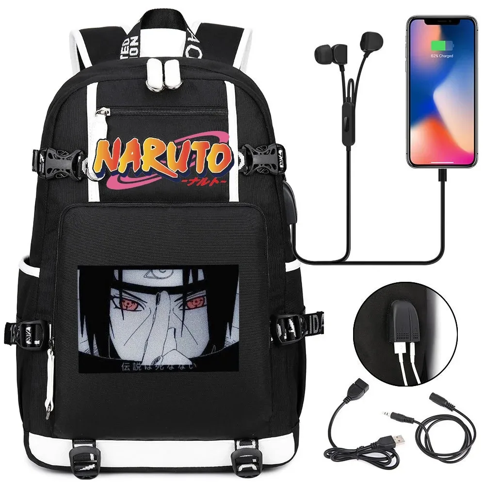 sacs à dos uzumaki naruto uchiha sasuke, sac à dos camouflage, sac à dos de grande capacité, sac de voyage, sacs d'école décontractés pour adolescents, pour cadeau