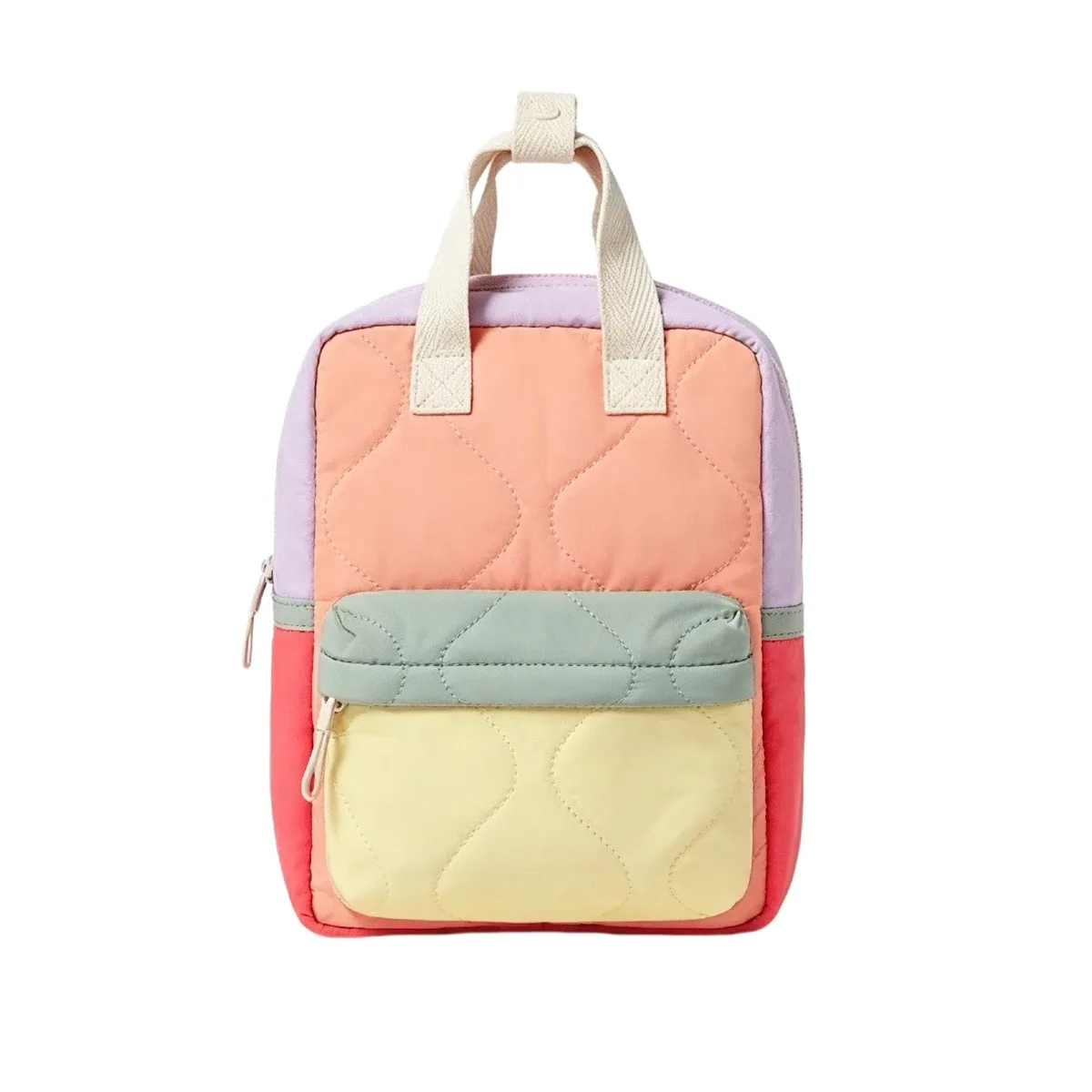 sac à dos de maternelle brodé, motif dessin animé mignon, patchwork, nom personnalisé, cartable pour l'école et les enfants, usage quotidien en extérieur