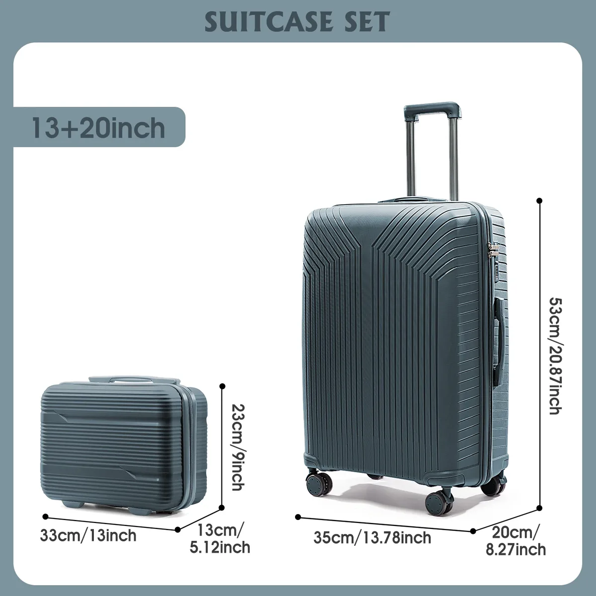 valise de cabine durable en matériau pp, fermeture à glissière et verrouillage par mot de passe, voyage d'affaires, cabine, coffre gonflable, nouveau, 2024, 13, 20/28