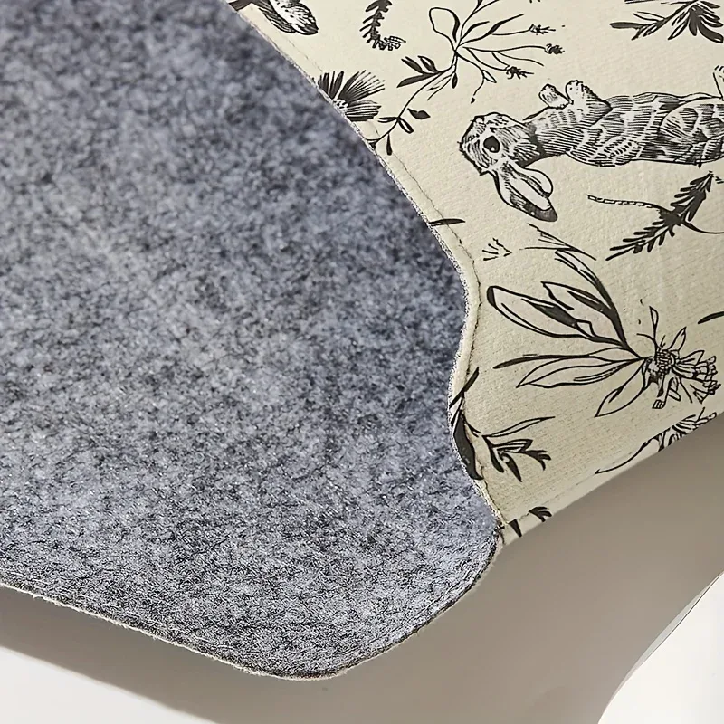 sac pour ordinateur portable à motif imprimé lapin avec housse en tissu souple pour ordinateur portable, adapté au rangement à couverture souple pour ordinateur portable et au sac de rangement pour tablette