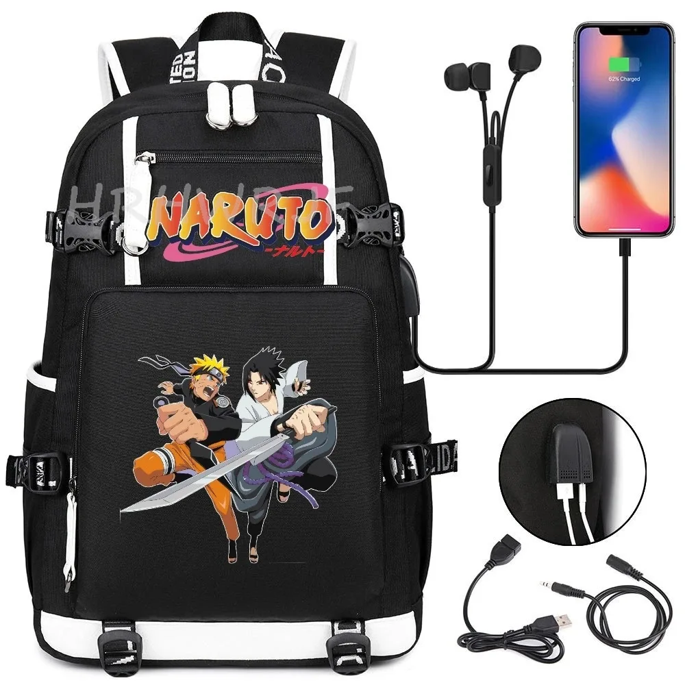 sac à dos uzumaki naruto uchiha sasuke, sac à dos d'école orthopédique camouflage, sac à dos imperméable pour lycée, mochila infantil