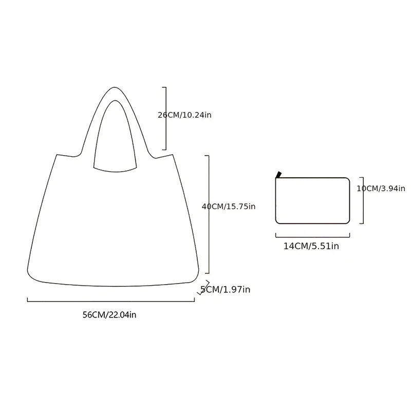 Sac de shopping pliable, sac de rangement réutilisable pour épicerie, sac à main en Nylon Portable, fourre-tout de voyage, nouvelle collection, 1 pièce