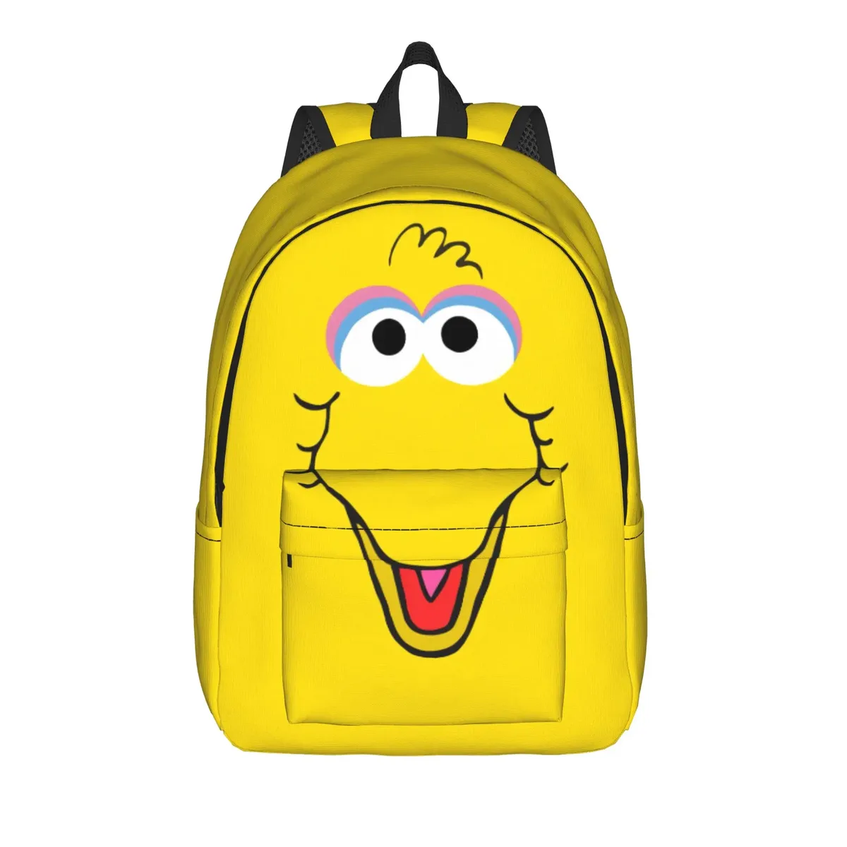 sac à dos décontracté elmo, idéal pour le lycée, la randonnée, les voyages, le thème sesame street, sac à dos de jour pour hommes et femmes, sac à bandoulière pour ordinateur portable