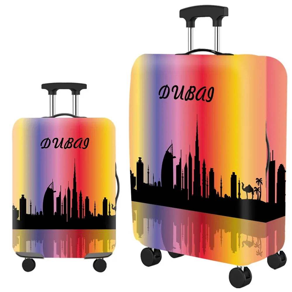 optics-juste de protection élastique pour bagages, housses de valise, fermeture éclair trempée, housses de valise à roulettes, accessoires de voyage, 18 "-32"
