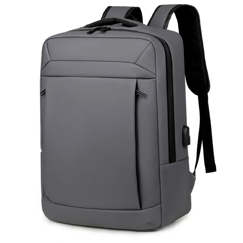 sac à dos simple et décontracté, imperméable, pour ordinateur de 14 pouces, avec charge rapide usb, sac à dos de grande capacité pour hommes et femmes