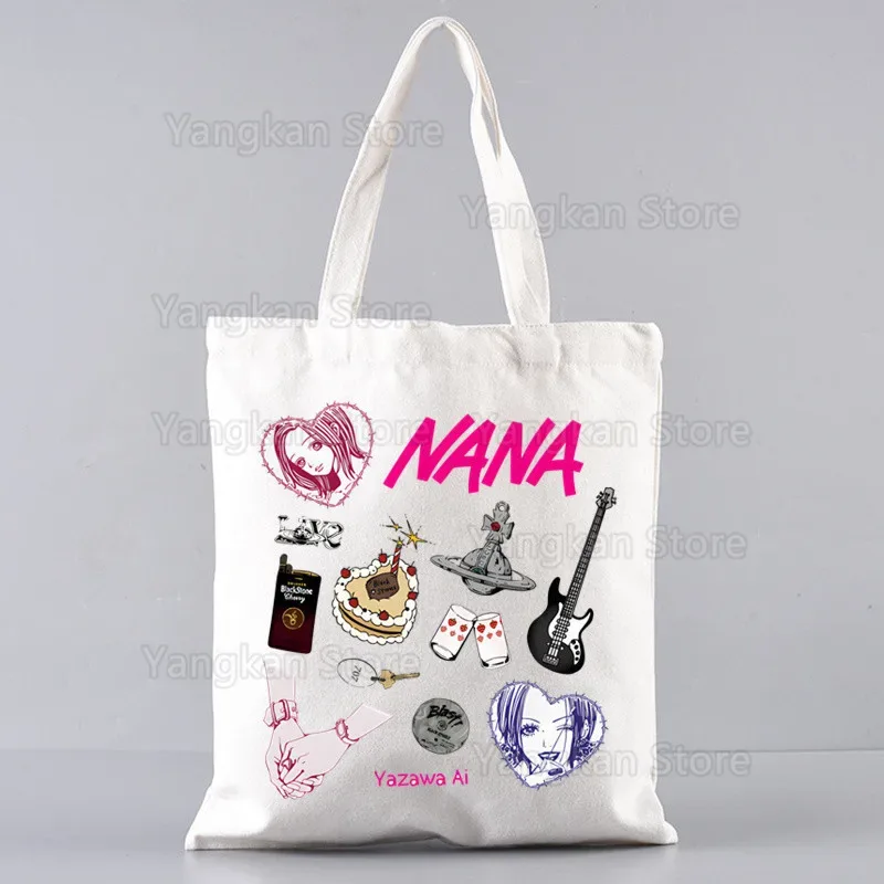 nana anime toile fourre-tout sacs pour dames sacs à main kawaii mignon bolsa portable shopping sac à bandoulière