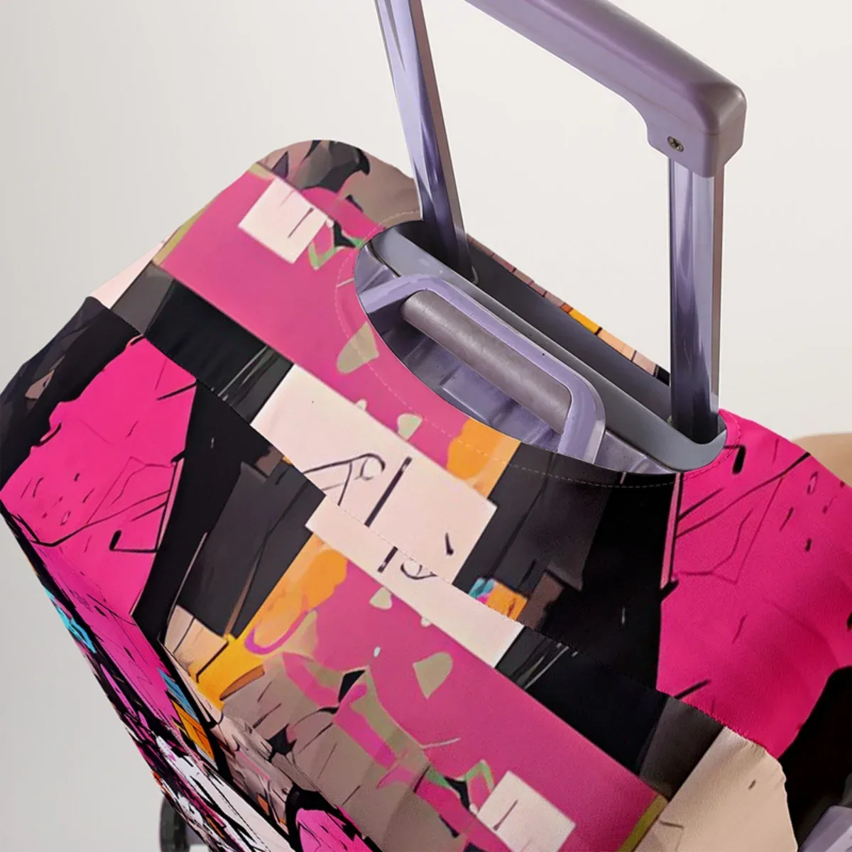 housse de protection pour bagages à motif animal, ensemble adapté aux housses de bagages de 18 à 32 pouces, housse de poignée de valise, accessoires de voyage