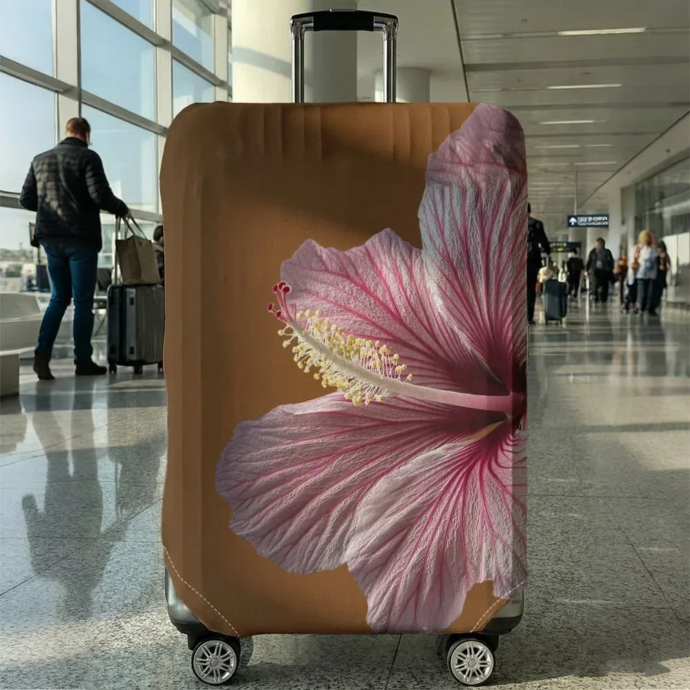 housse de protection pour bagages à motifs floraux, adaptée aux bagages de 18 à 32 pouces, avec protège-poignées, accessoires de voyage