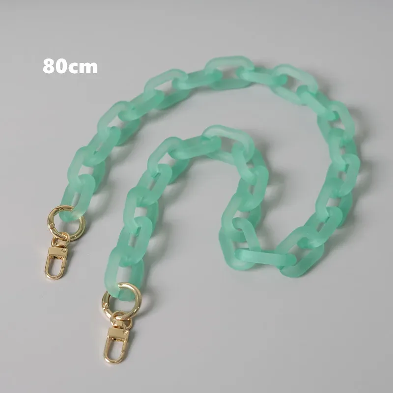 accessoires de sac à bandoulière en acrylique pour femmes, pièces détachables, chaîne de remplacement, bonbons, mignon, sangle mate, chaîne de poignée d'épaule, nouvelle mode