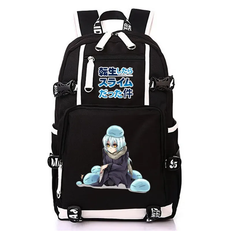sac à dos d'école kawaii de l'anime that time i got reincarnated as a slime pour adolescentes et adolescents, sac à dos léger en oxford pour ordinateur portable