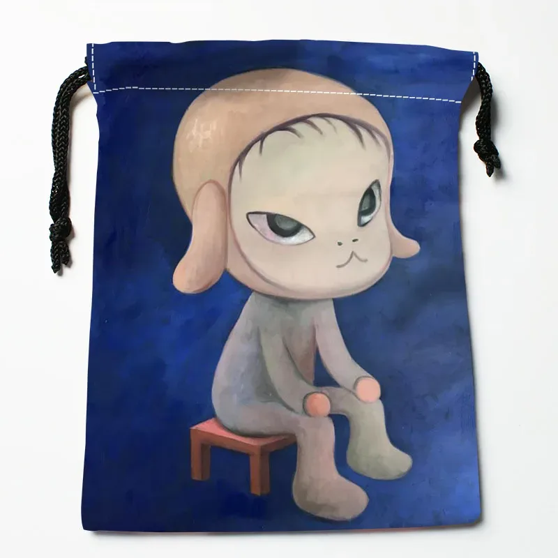 yoshimomo – sacs à cordon personnalisés nara, sacs-cadeaux imprimés, pochette de voyage, rangement de vêtements, sac à main, trousse de maquillage, 18x22cm, livraison directe