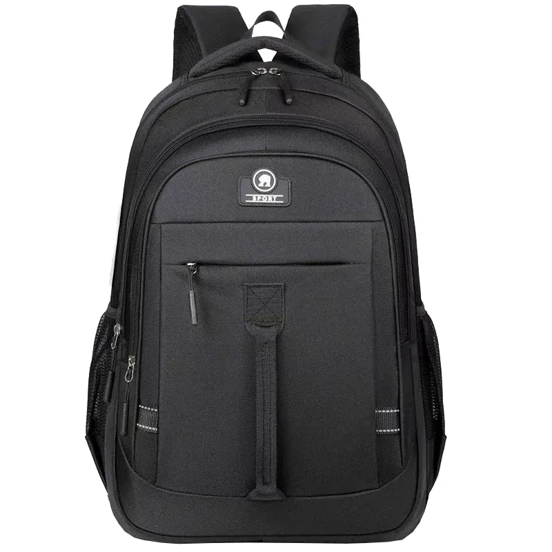 le sac à dos pour hommes convient aux voyages d'affaires. il a un design à main avec plusieurs poches et est un sac de livre.