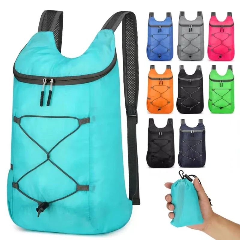 nouveau sac à dos unisexe léger pliant multicolore sac à dos extérieur printemps mode mini sac fourre-tout
