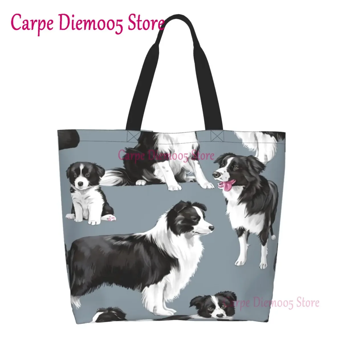 sac fourre-tout grande capacité pour dames, sac pour femmes, sacs pour contribuables australiens, troupeaux de chiens, shopping d'épicerie