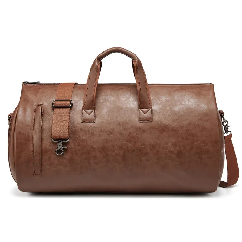 sac de rangement personnalisé en cuir pu pliable, grande capacité, pour voyage d'affaires