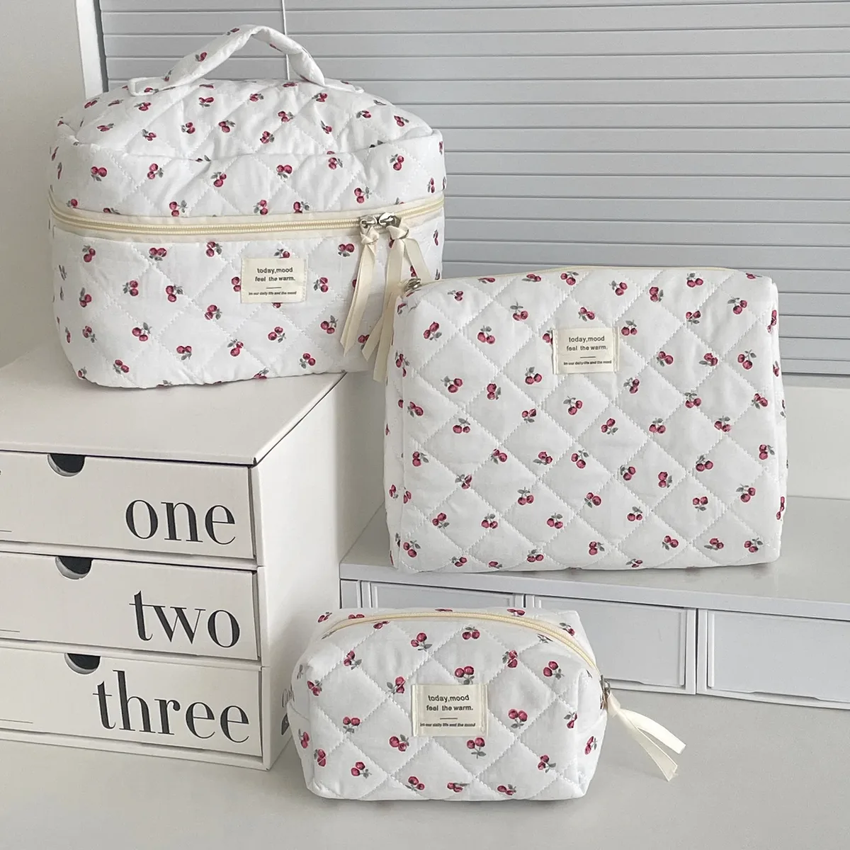 Ensemble de sacs de maquillage pour femmes, sac de rangement Portable pour voyage d'affaires, cosmétiques, fournitures de toilette, sac à fermeture éclair de grande capacité