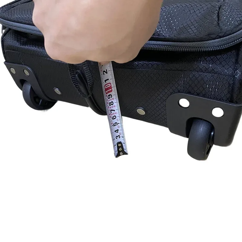bagage à main de 20 pouces, valise légère pliable avec roulettes et poignée télescopique, sac de voyage oxford résistant à l'eau