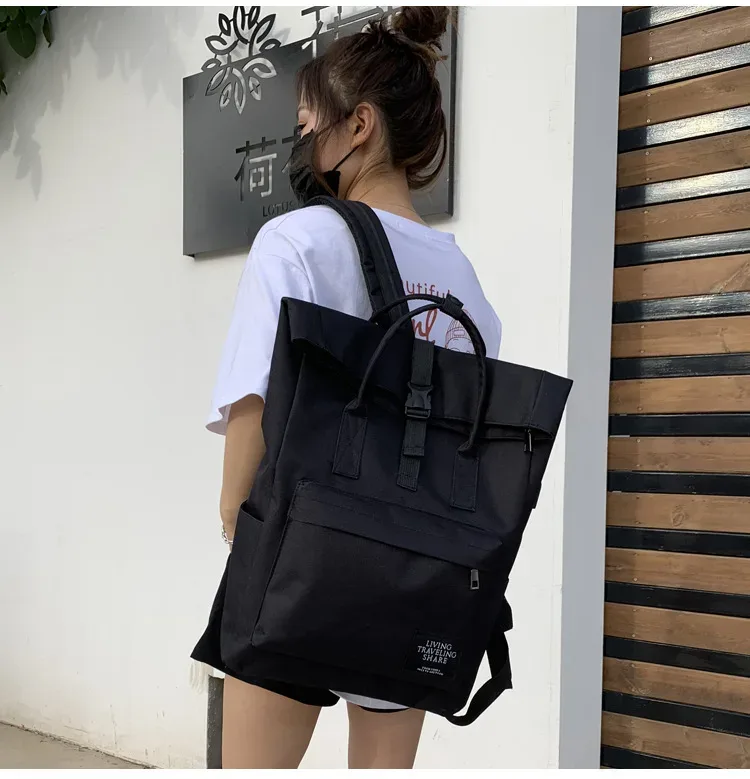 sac à dos d'université mignon pour femme, sac à dos de livre de voyage pour fille, pliable, grande capacité, sac en toile pour femme, ordinateur portable pour homme, sacs d'école