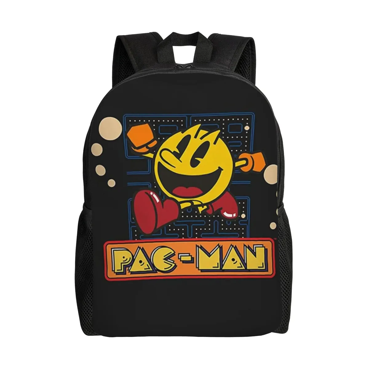 Saison de rentrée scolaire Sac à dos jaune (3) Pac-Man Sac à dos tendance pour femme
