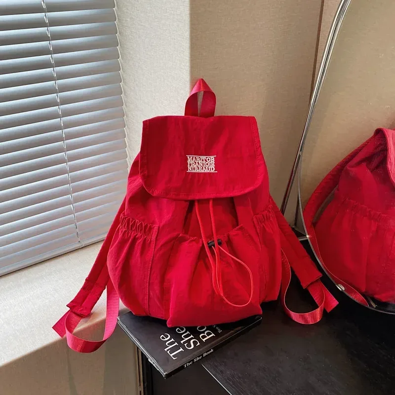 sac à dos décontracté pour étudiantes, grande capacité, pour femmes, nouveau sac de transport en plein air, léger, design simple, multifu, 2026
