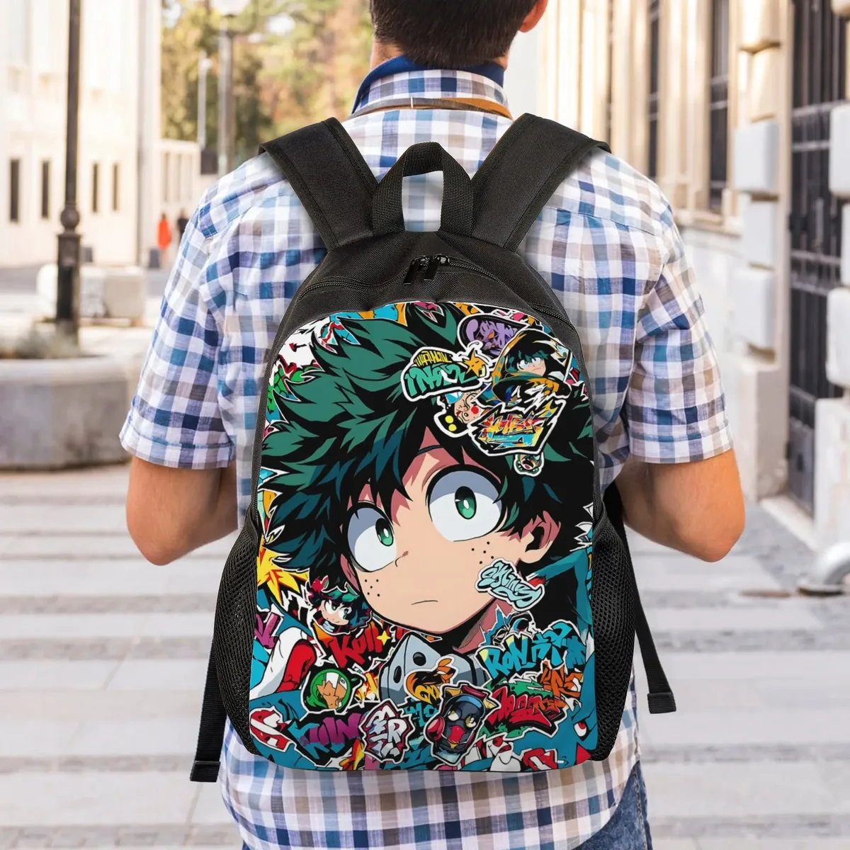 sac à dos my hero academia, 1 pièce, sac à dos coloré, le nouveau semestre commence