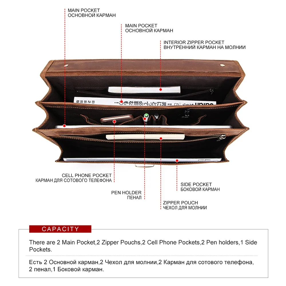 contact's sacs d'affaires en cuir véritable pour hommes porte-documents de haute qualité sac de bureau fourre-tout pour hommes sacs pour ordinateur portable sac portefeuille document