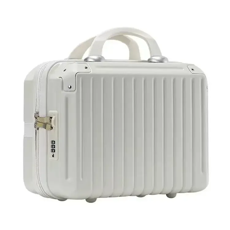valise légère et portable de grande capacité pour femme, sac de rangement de cosmétiques à fermeture éclair, mini valise d'embarquement, 16 pouces