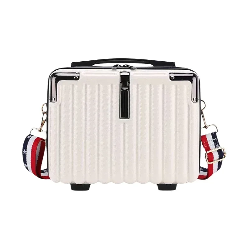 nouvelle trousse de maquillage compacte pour pc, avec bandoulière, sac de rangement portable, sac bandoulière pour étudiants, imperméable, antichoc
