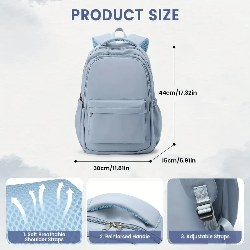 sac à dos pour étudiantes, lycéennes, collégiennes, polyvalent, adapté aux garçons, utilisation quotidienne en extérieur.