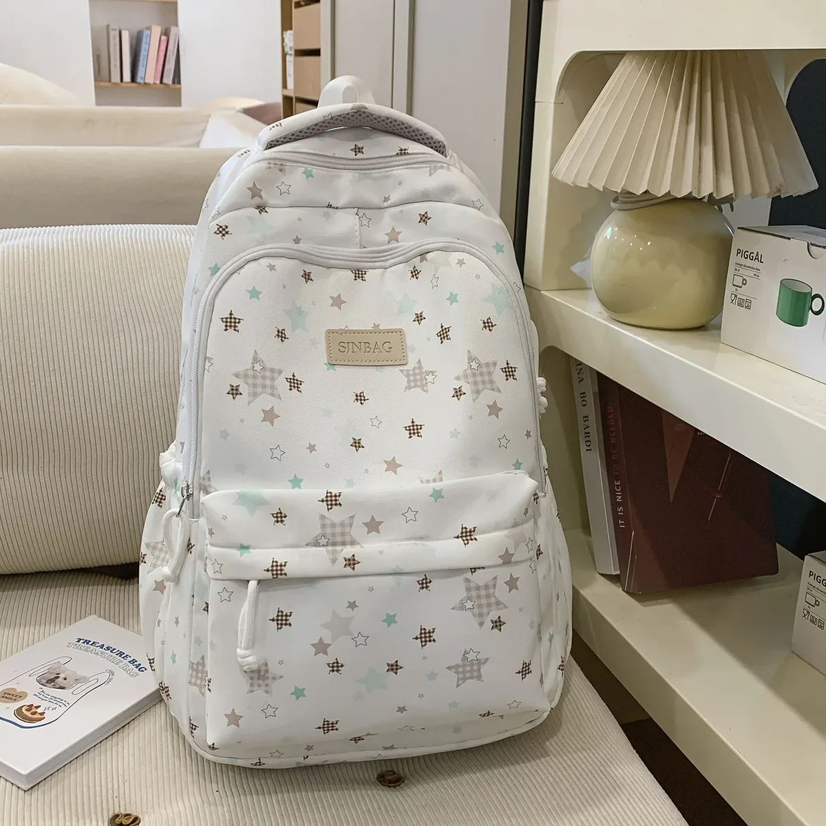 sac à dos pour filles, adolescents, garçons, enfants, sacs à dos d'école décontractés, sacs à dos mignons multi-poches pour livres