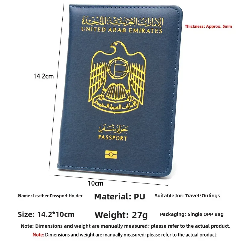 porte-passeport en cuir court et portable, avec clip pour billets de voyage, pour les voyages au moyen-orient, élégant, style affaires d'élite, portefeuille pour documents