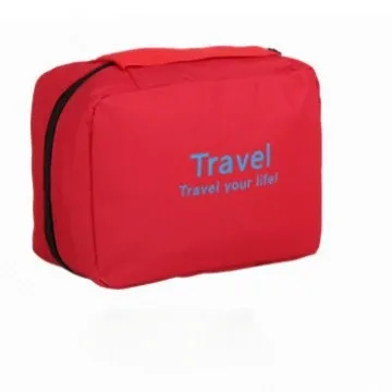 sac de toilette de voyage suspendu pour femmes, grande capacité, imperméable, organiseur de maquillage, sac de rangement de voyage pliable et portable
