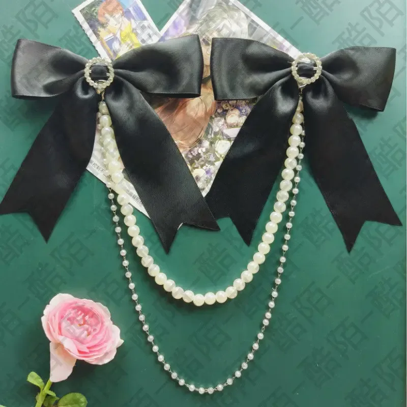 ita sac arc accessoires école sac à dos noir et blanc dentelle sac chaîne lolita accessoires bricolage pendentif accessoires