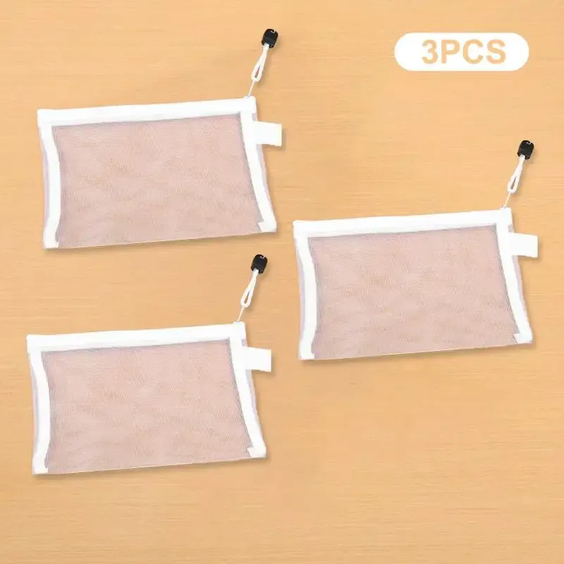 porte-passeport de voyage en maille transparente, sac organisateur de cartes d'identité et de billets, pochette à fermeture éclair pour documents, 1/3/5 pièces